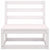 7 Piece Garden Lounge Set White Solid Pinewood