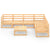 7 Piece Garden Lounge Set Solid Pinewood