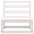 10 Piece Garden Lounge Set White Solid Pinewood