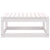 10 Piece Garden Lounge Set White Solid Pinewood