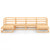 6 Piece Garden Lounge Set Solid Pinewood