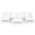 7 Piece Garden Lounge Set Solid Pinewood