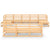 10 Piece Garden Lounge Set Solid Pinewood