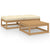 3 Piece Garden Lounge Set with Cushions Solid Pinewood