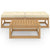 3 Piece Garden Lounge Set with Cushions Solid Pinewood