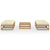 5 Piece Garden Lounge Set with Cushions Solid Pinewood