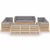 13 Piece Garden Lounge Set with Cushions Solid Pinewood
