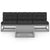 4 Piece Garden Lounge Set with Cushions Solid Pinewood