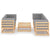 6 Piece Garden Lounge Set with Cushions Solid Pinewood