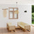 8 Piece Garden Lounge Set with Cushions Solid Pinewood