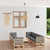 9 Piece Garden Lounge Set with Cushions Solid Pinewood