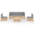 6 Piece Garden Lounge Set with Cushions Solid Pinewood