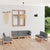 7 Piece Garden Lounge Set with Cushions Solid Pinewood