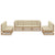 7 Piece Garden Lounge Set with Cushions Solid Pinewood