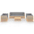 8 Piece Garden Lounge Set with Cushions Solid Pinewood