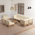 9 Piece Garden Lounge Set with Cushions Solid Pinewood