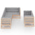 7 Piece Garden Lounge Set with Cushions Solid Pinewood