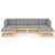 6 Piece Garden Lounge Set with Cushions Solid Pinewood