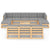 11 Piece Garden Lounge Set with Cushions Solid Pinewood