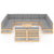 12 Piece Garden Lounge Set with Cushions Solid Pinewood