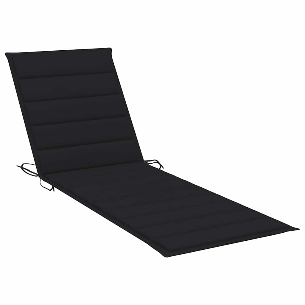 Sun Loungers 2 pcs with Cushions Solid Acacia Wood