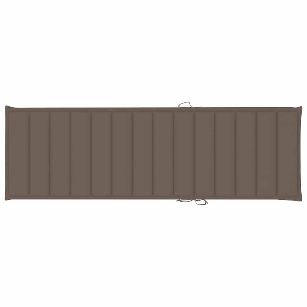 Sun Loungers 2 pcs with Cushions Solid Acacia Wood