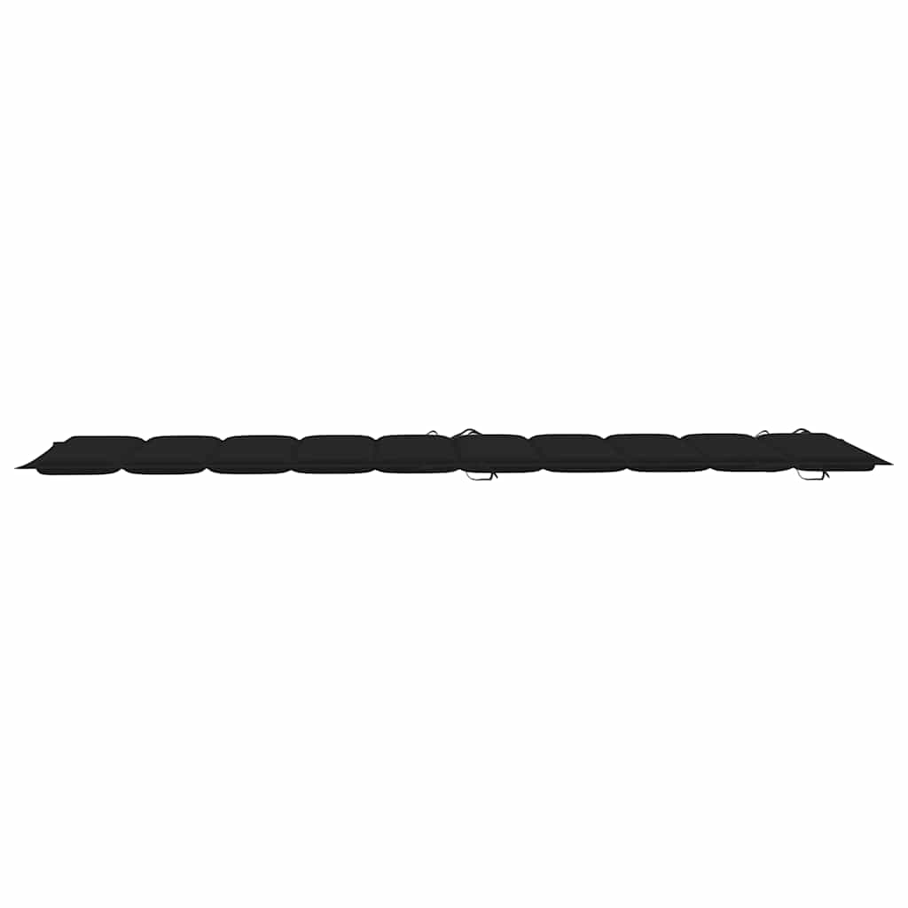 Sun Loungers 2 pcs with Table and Cushions Solid Wood Acacia