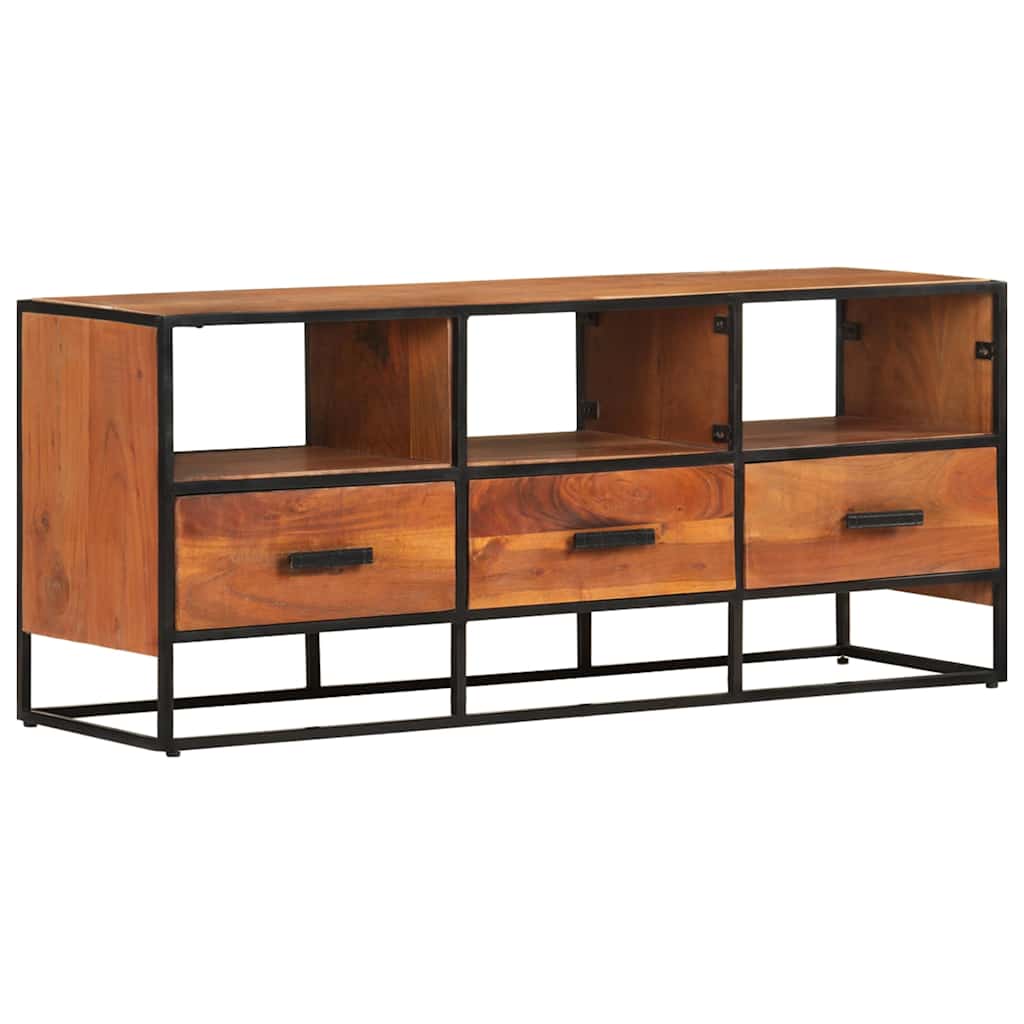 TV Cabinet 110x30x45 cm Solid Acacia Wood