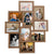 Collage Photo Frame for Picture 10 pcs 13x18 cm Light Brown MDF