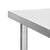 Kitchen Work Table with Wheels 100x60x85 cm Stainless Steel