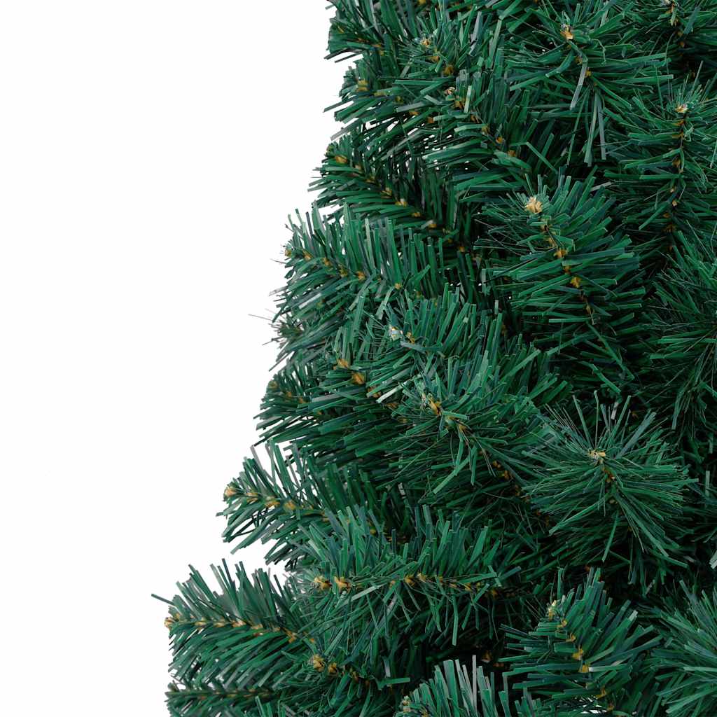Artificial Half Pre-lit Christmas Tree with St& Green 120 cm