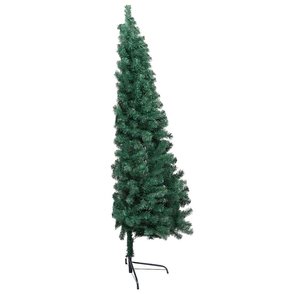 Artificial Half Pre-lit Christmas Tree with St& Green 240 cm