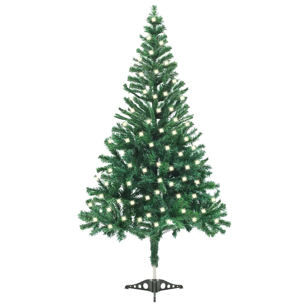 Artificial Pre-lit Christmas Tree with Stand 120cm 230 Branches