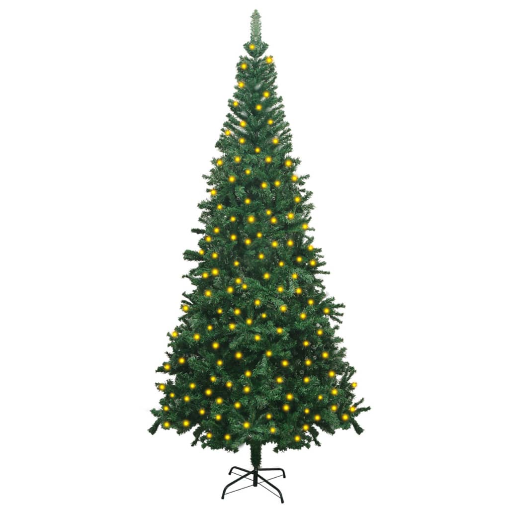 Artificial Pre-lit Christmas Tree L 240 cm Green