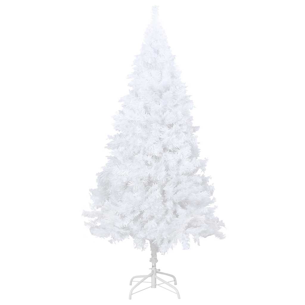 Artificial Pre-lit Christmas Tree with Thick Branches White 180 cm