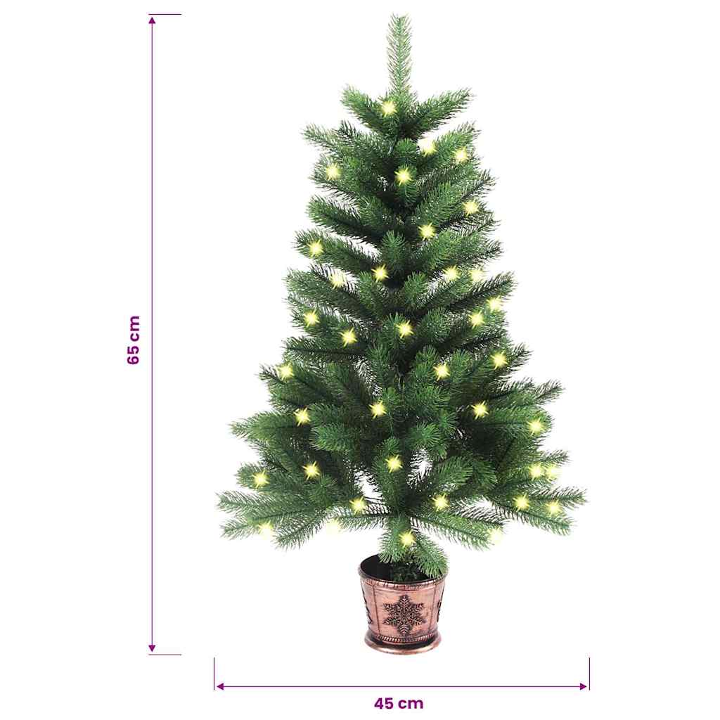Artificial Pre-lit Christmas Tree 65 cm Green