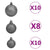 Artificial Pre-lit Christmas Tree with Ball Set&Pine Cones 240 cm