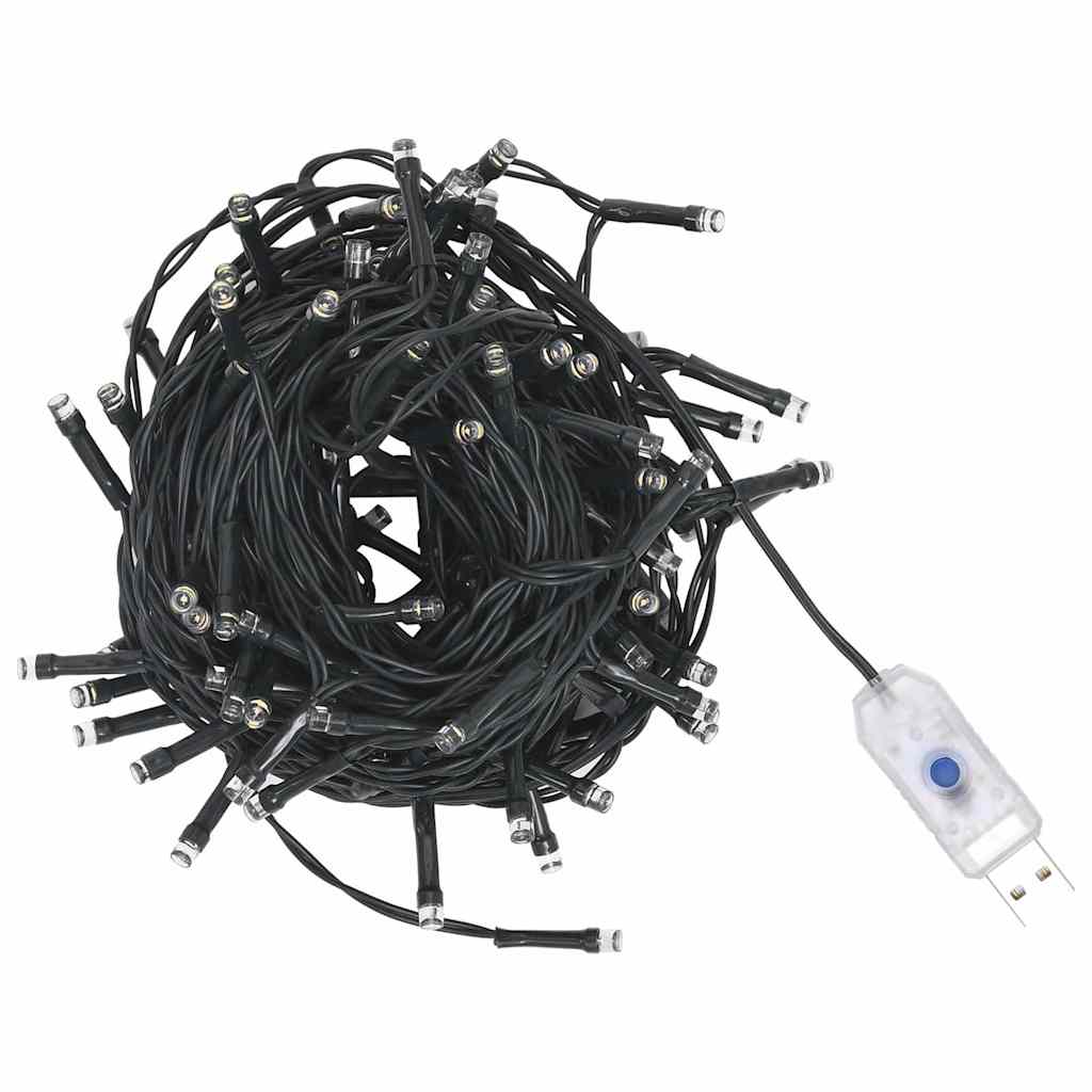 Christmas Garland with LEDs&Flocked Snow Green 5 m PVC