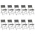 11 Piece Outdoor Dining Set Steel