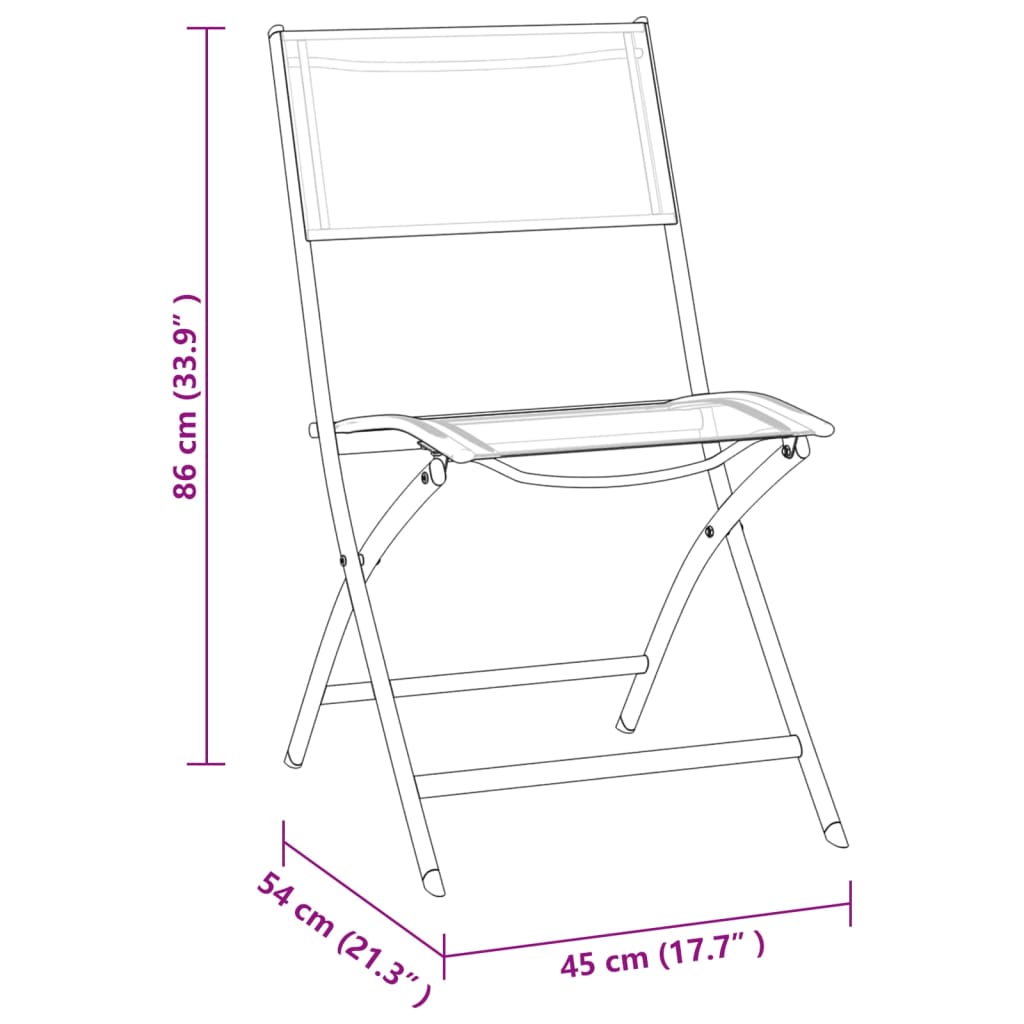 5 Piece Outdoor Dining Set Steel