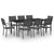 9 Piece Outdoor Dining Set Steel