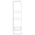 4-Floor Flower Stand 43x22x76 cm White Metal