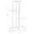 4-Floor Flower Stand 43x22x76 cm White Metal