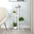 4-Floor Flower Stand 43x22x76 cm White Metal