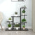 Flower Stand 94.5x25x88 cm Black Metal