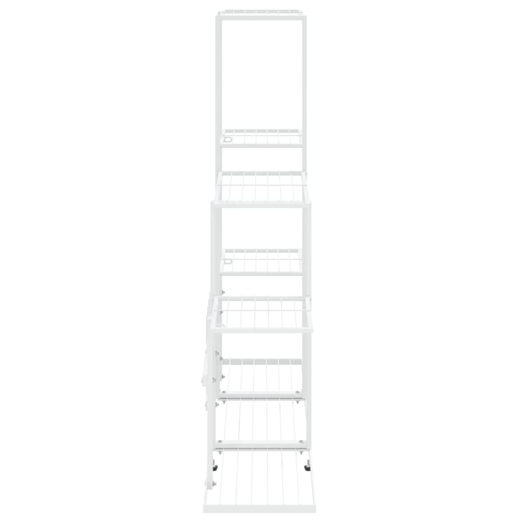 Flower Stand 94.5x25x88 cm White Metal