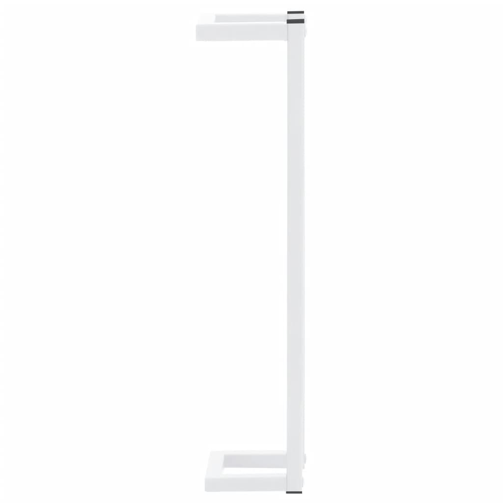 Towel Rack White 12.5x12.5x60 cm Steel