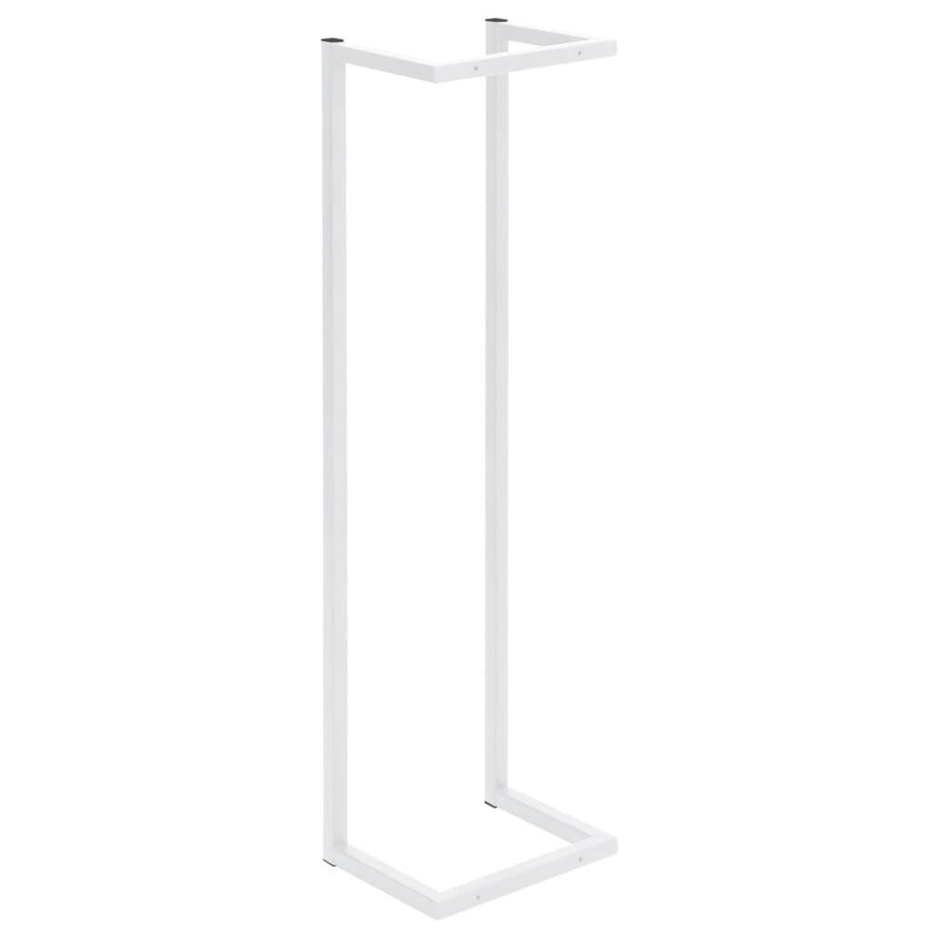 Towel Rack White 25x20x95 cm Steel
