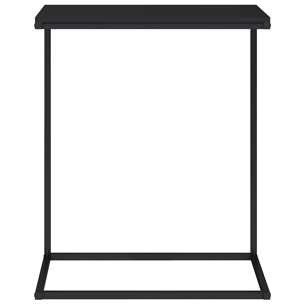 Side Table Black 55x35x66 cm Engineered Wood