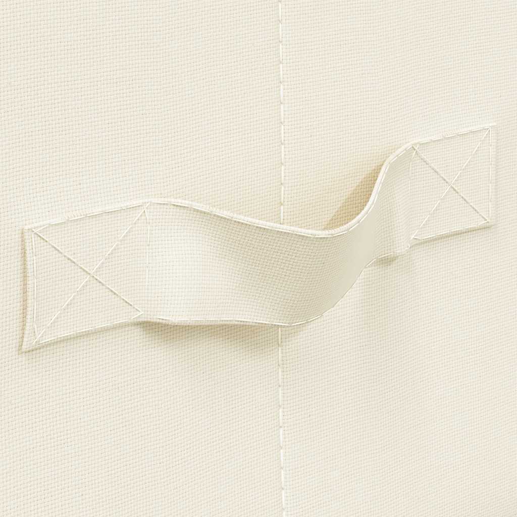 Storage Boxes 2 pcs Fabric 50x30x25 cm Cream